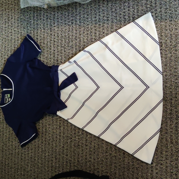 Vintage Sailor Knit Dress, Size Small - Picture 1 of 9